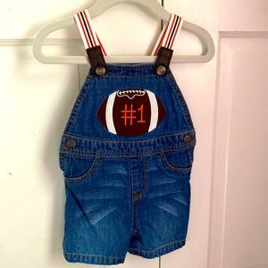 Football Overalls -9-12 mo